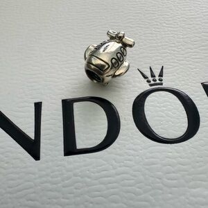 Authentic Pandora Retired Airplane Travel Charm